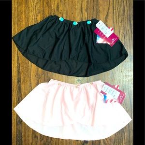 Girls Motionwear Ballet Dance Skirts Bundle Black/Pink 8/10 CM